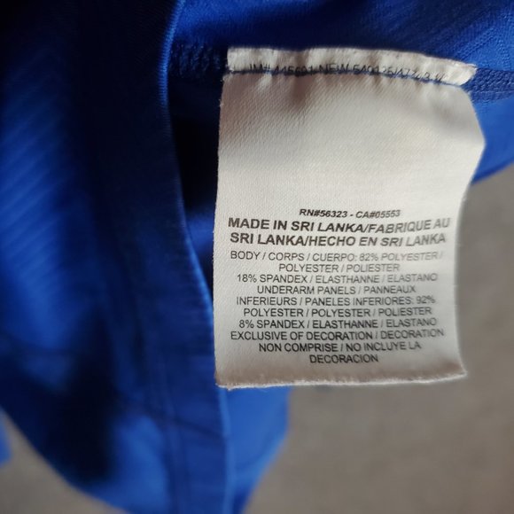 Nike Pro Combat Dri Fit Hyperwarm Lite Blue Size Small Men's Activeware Top A5 - Picture 5 of 6